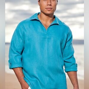 Linen shirt. Pullover style